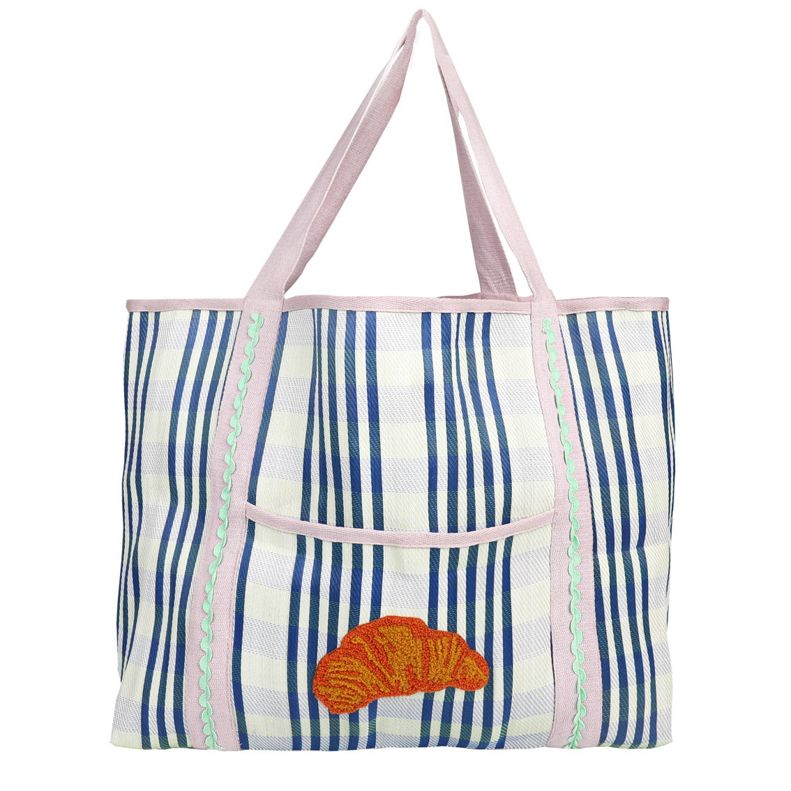 Recycled Plastic Croissant Tote Bag