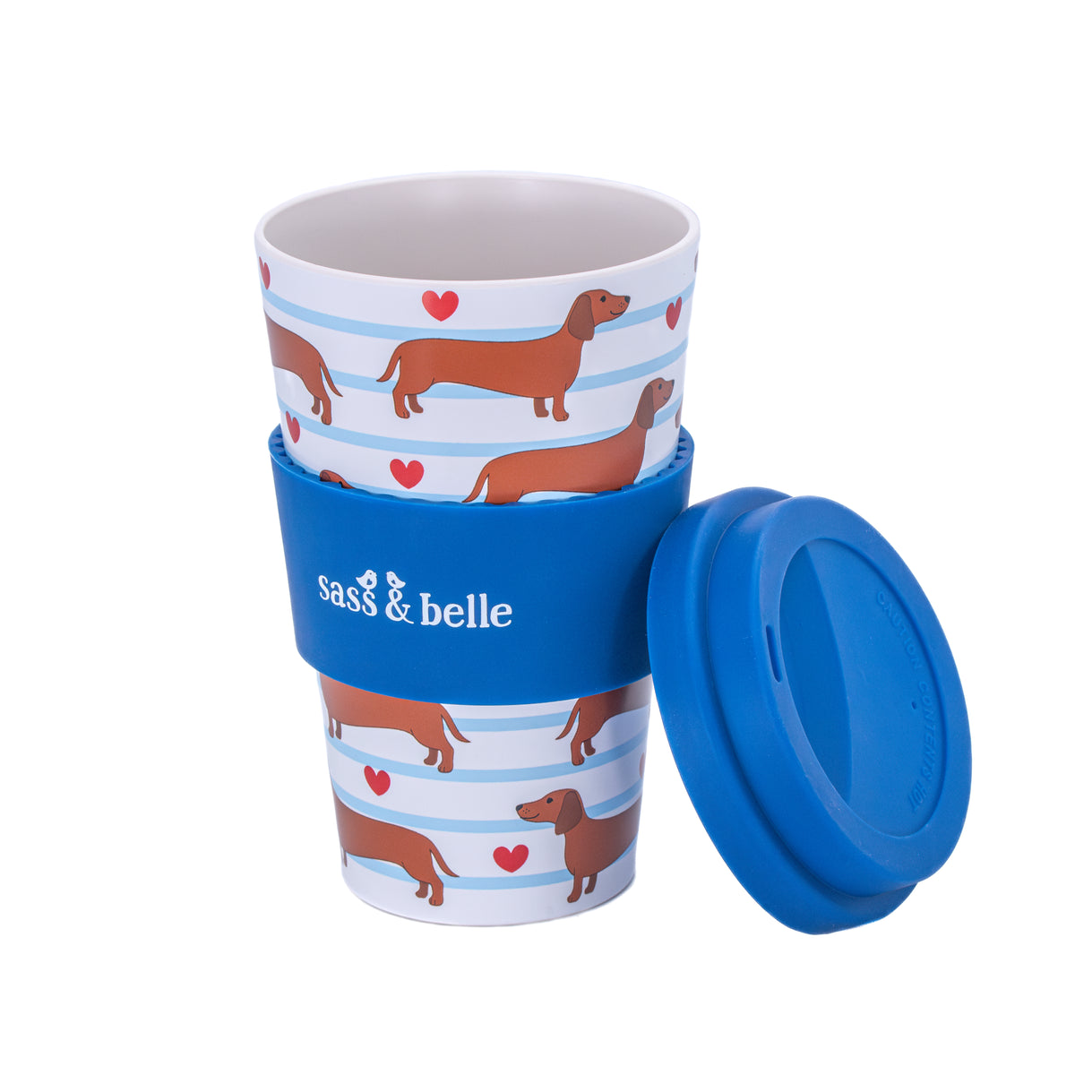 Dachshund Sausage Dog Reusable Travel Coffee Cup