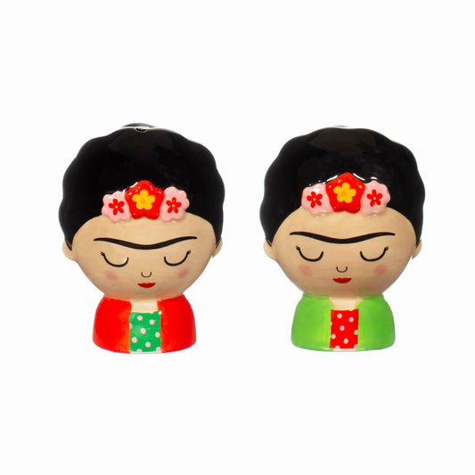 Frida Kahlo Salt & Pepper Shakers | Colourful Ceramic Kitchen Decor
