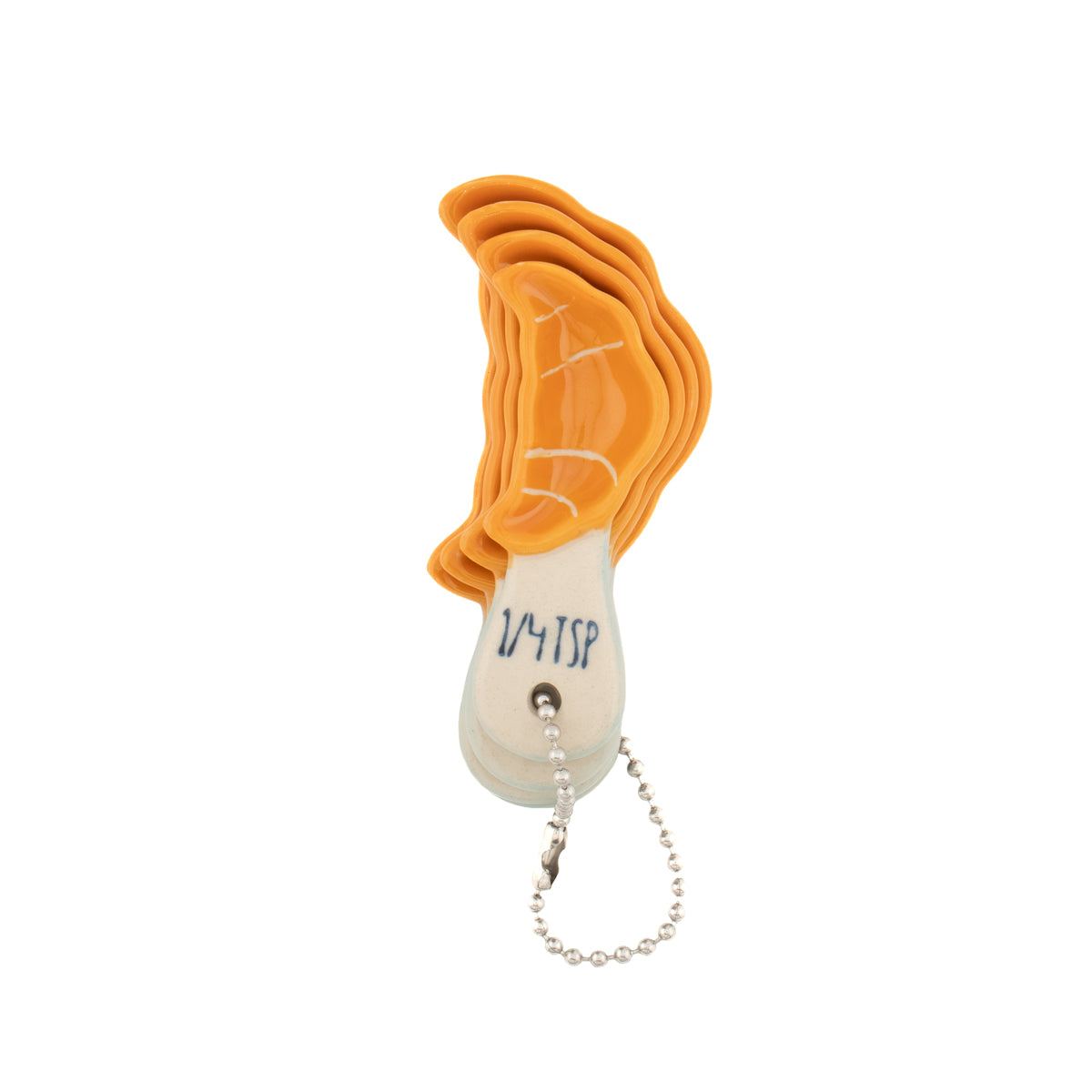 Croissant Ceramic Measuring Spoons | French Kitchen Gift | Cute Baking Spoon Set
