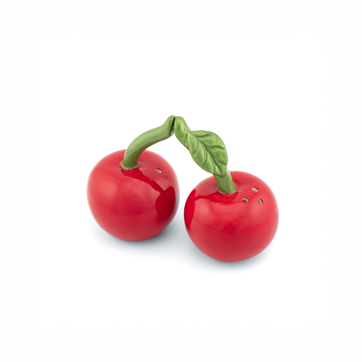 Cherry Salt & Pepper Shakers | Red Ceramic Kitchen Decor