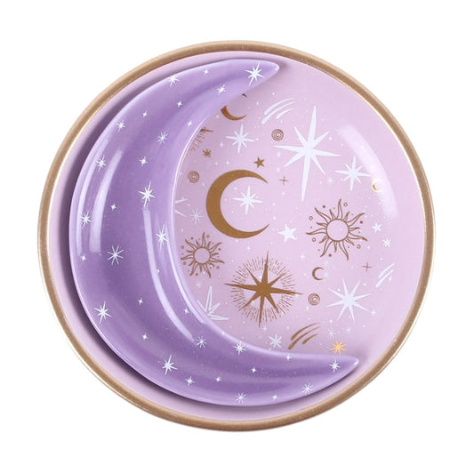 Celestial Stacking Trinket Dish | Moon & Stars Jewellery Dish