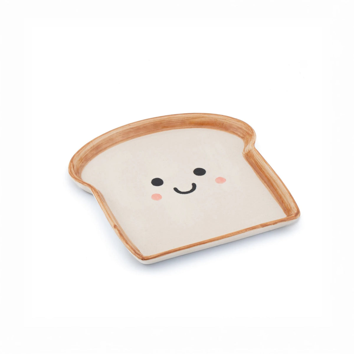 Toast Snack Plate – Cute Toast Shaped Ceramic Side Plate