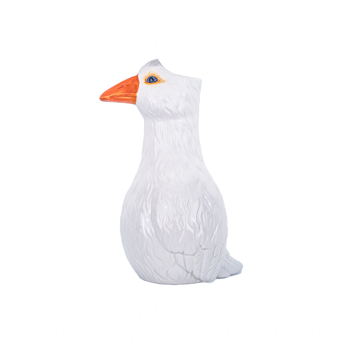 White Goose Ceramic Vase | Cottagecore Bird Flower Vase | Farmhouse Home Décor Gift