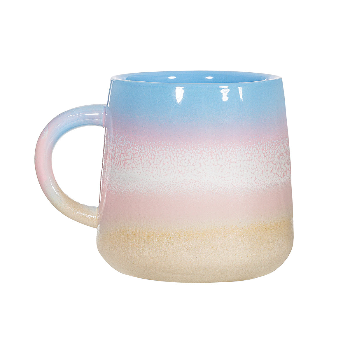 Pastel Ombre Blue & Pink Ceramic Mug
