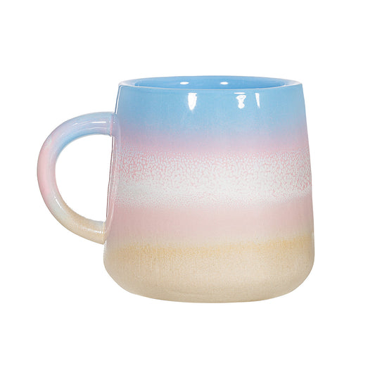 Pastel Ombre Blue & Pink Ceramic Mug