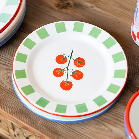 20cm Enamel Tomato Plate