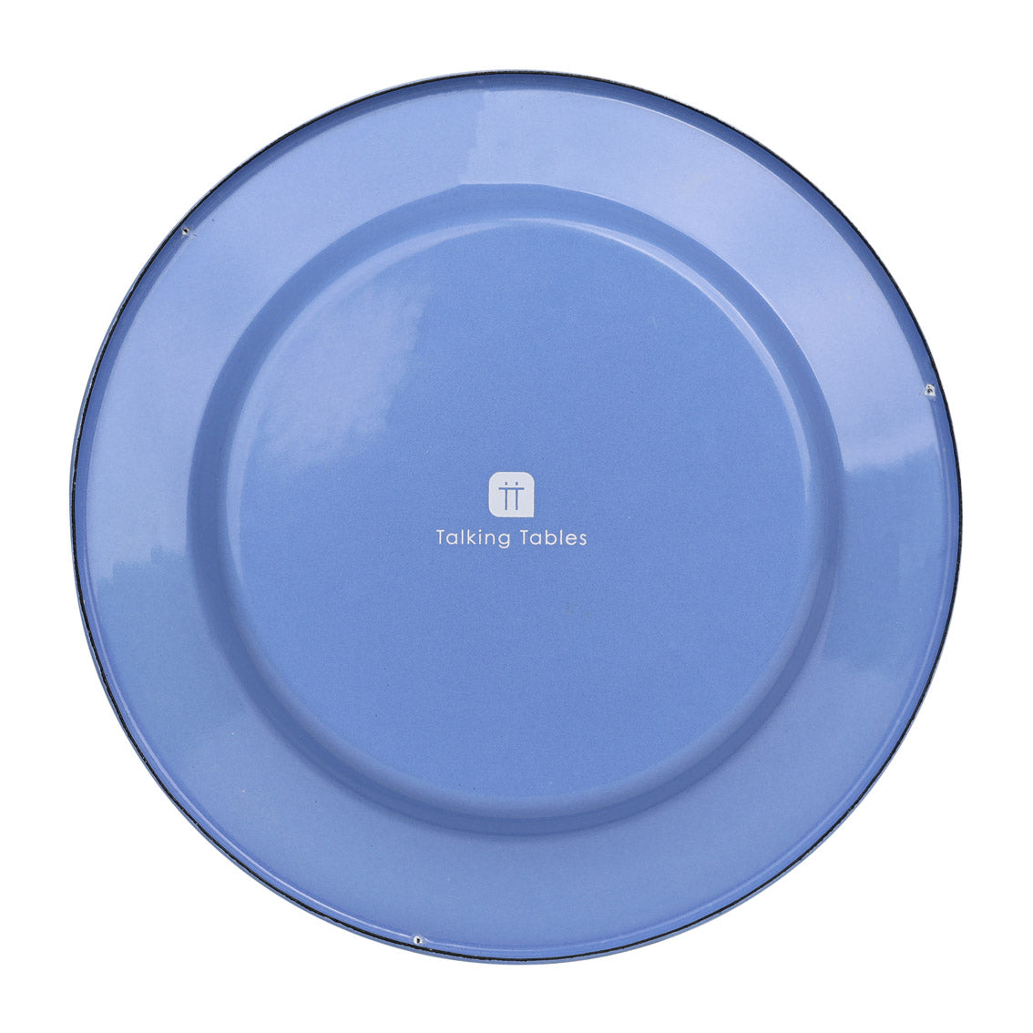 25cm Tomato Enamel Plate – Colourful Vintage Style Dinner Plate