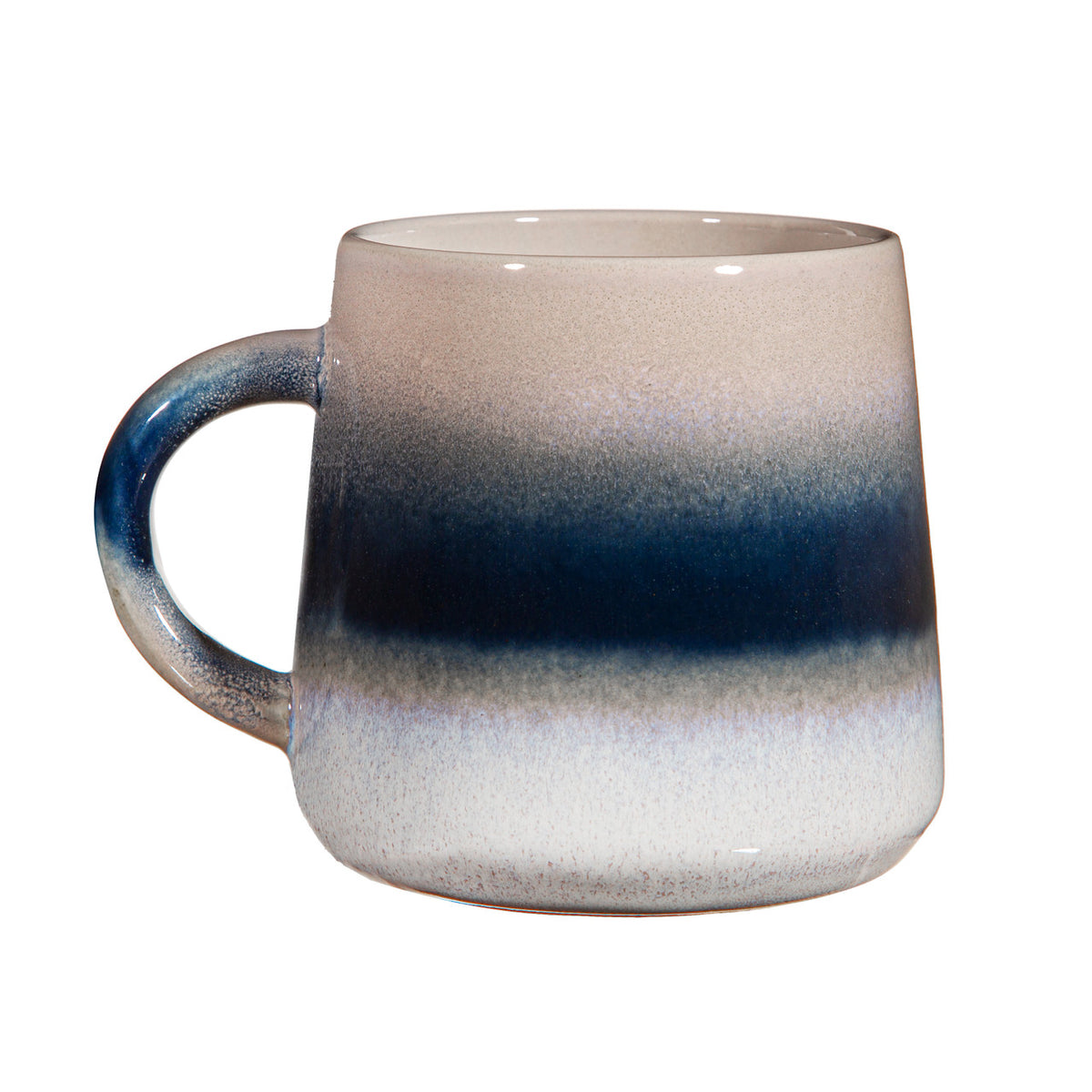 Dusk Mojave Ceramic Mug – Blue Ombre Glazed Coffee Cup