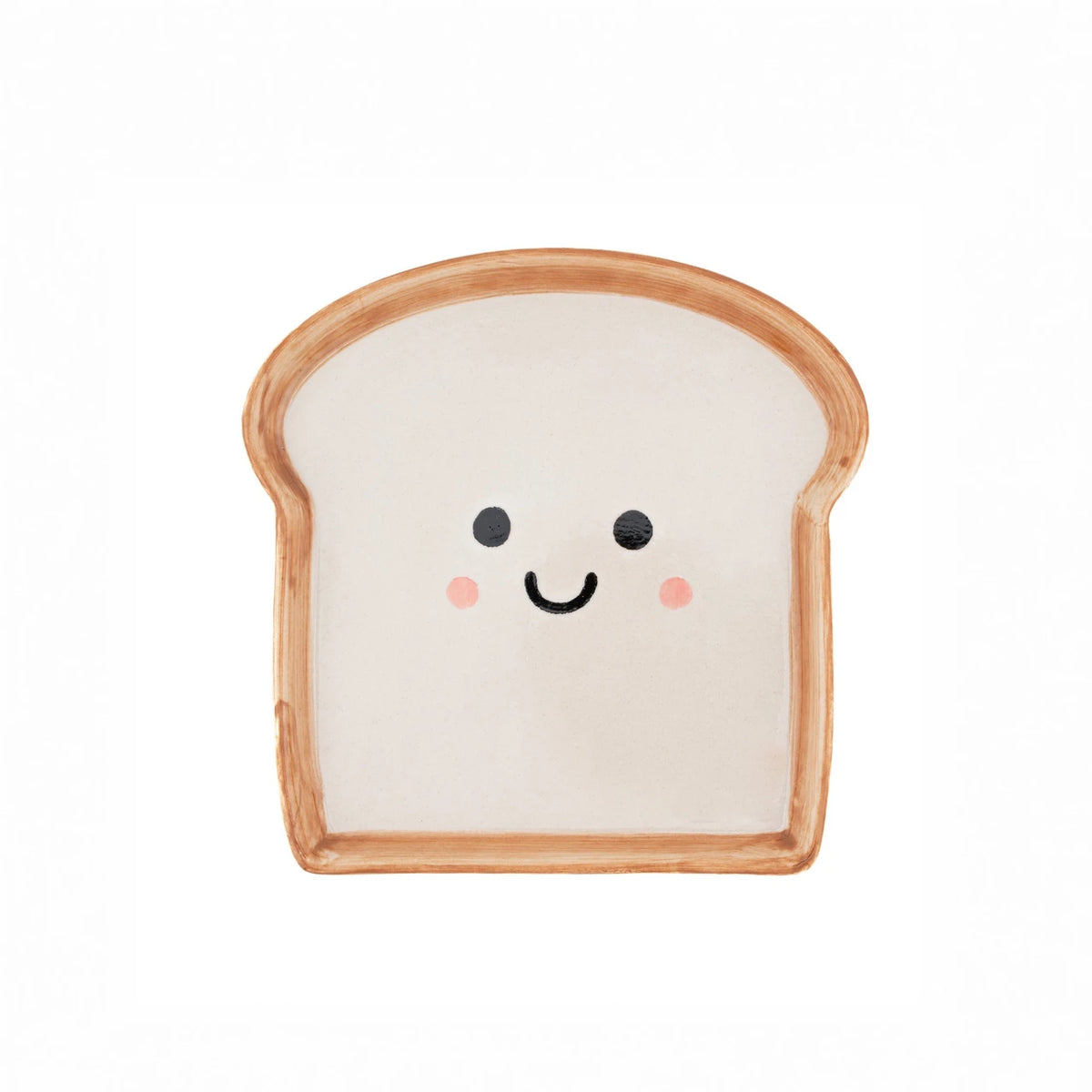 Toast Snack Plate – Cute Toast Shaped Ceramic Side Plate