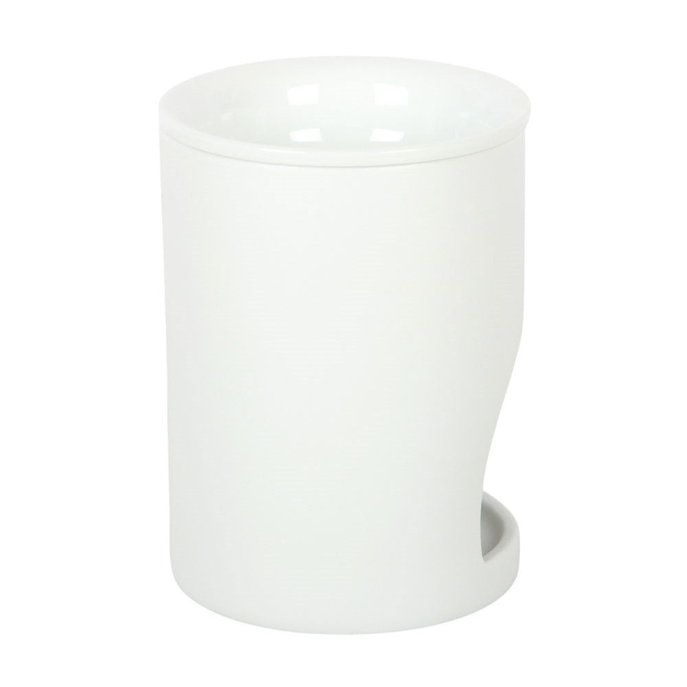 Moon Phase Wax Warmer &amp; Oil Burner | White Ceramic