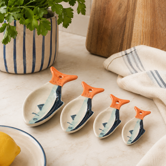 Ceramic Fish Measuring Spoon Set