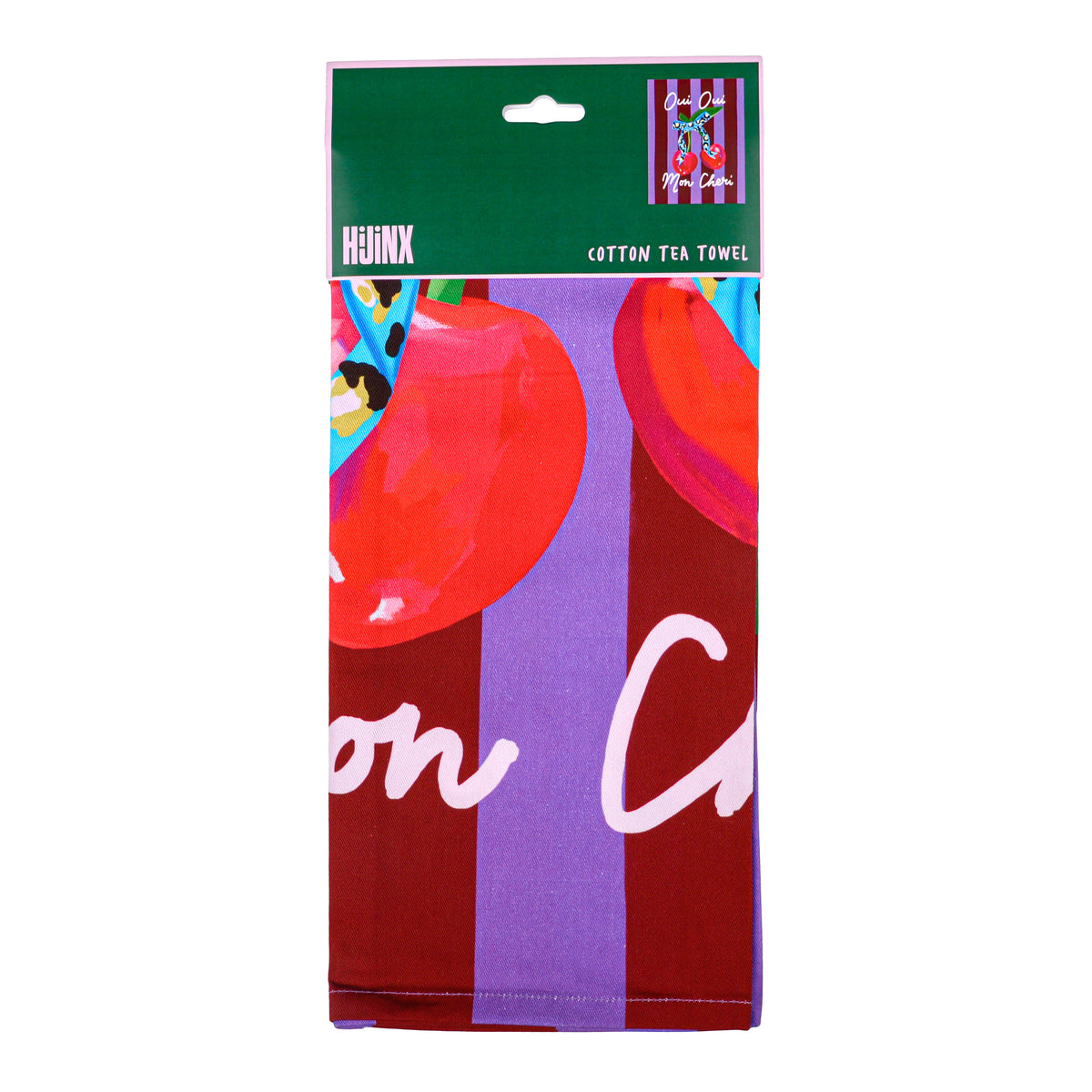 Oui Oui Mon Chéri Cherry Cotton Tea Towel