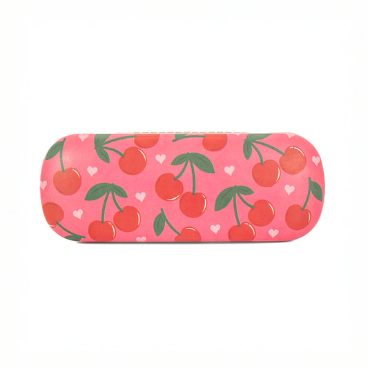Cherry Print Glasses Case