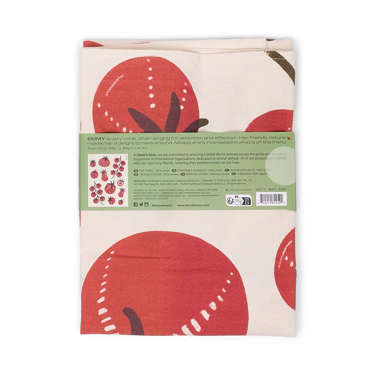 Tomato Tea Towel – 100% Cotton