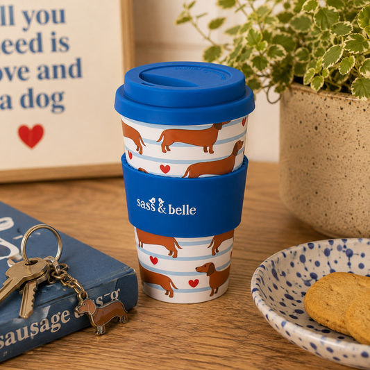 Dachshund Sausage Dog Reusable Travel Coffee Cup