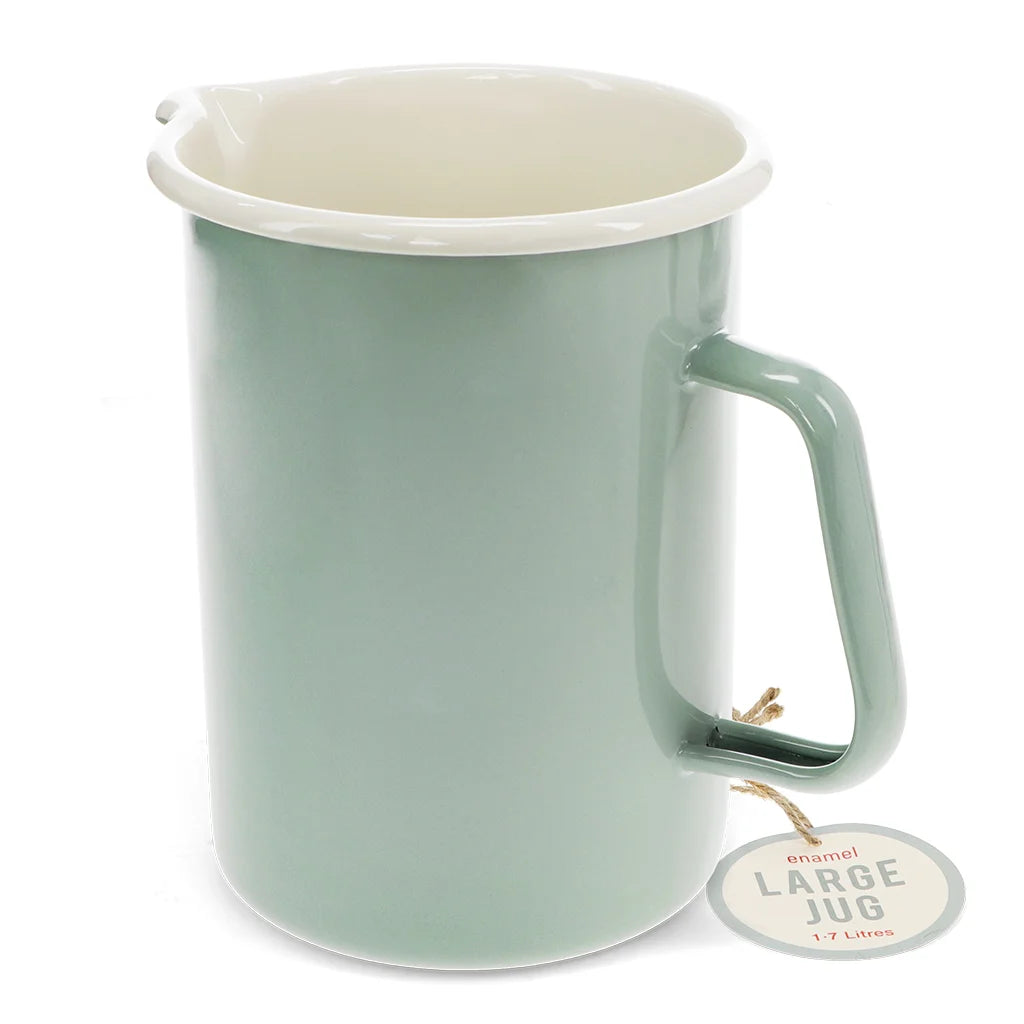 Pistachio Green Enamel Jug 1.7L