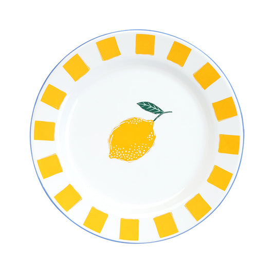 20cm Enamel Lemon Plate