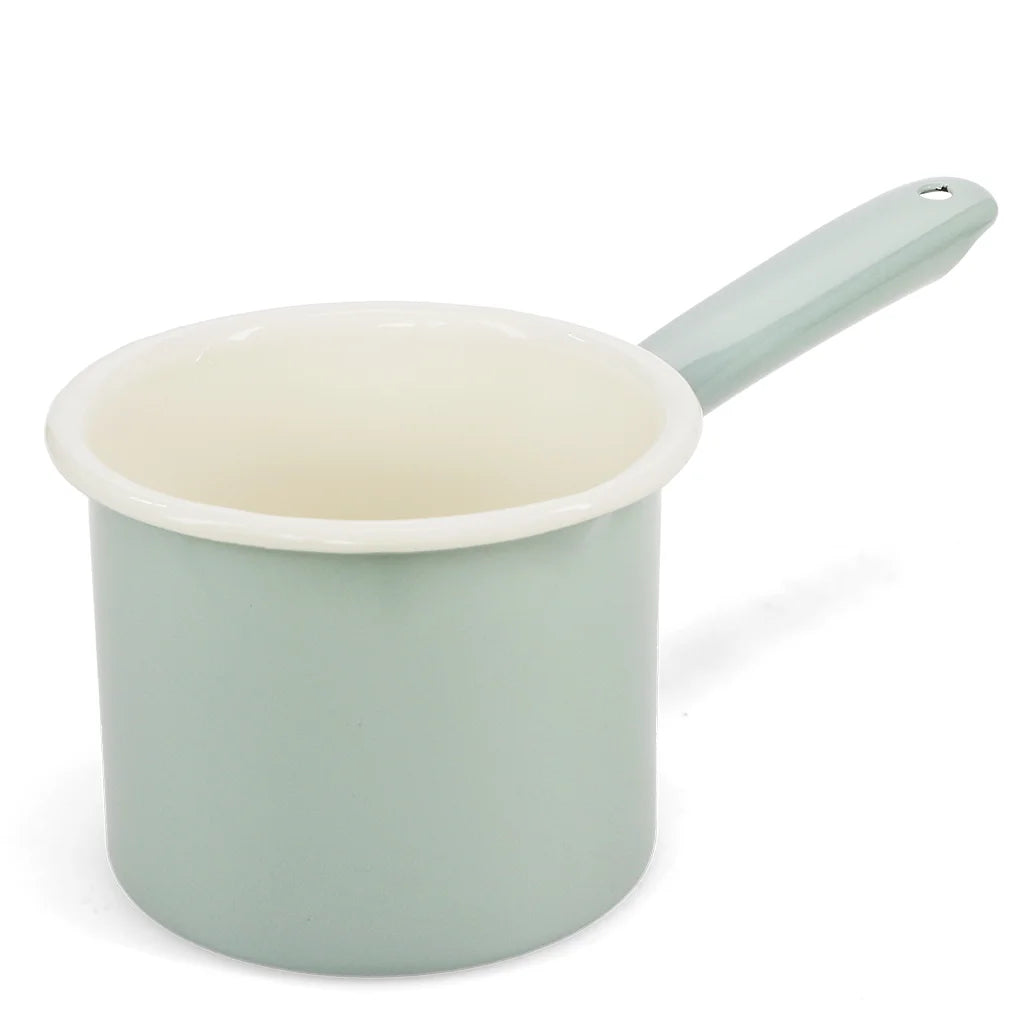 Pistachio Green Enamel Milk Pot 0.9L