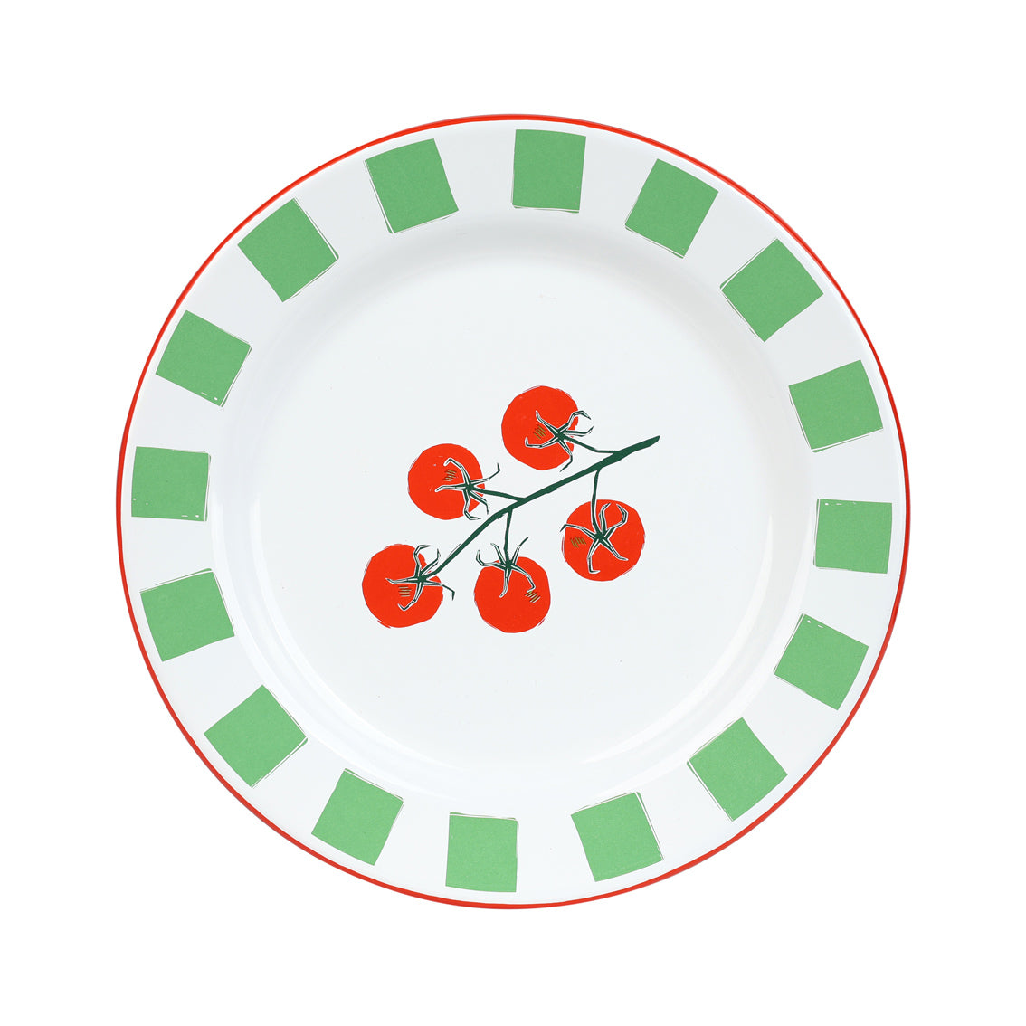 20cm Enamel Tomato Plate