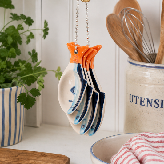 Ceramic Fish Measuring Spoon Set
