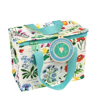 Wild Flower Insulated Lunch Bag – Floral Picnic & Work Lunch Cooler Bag