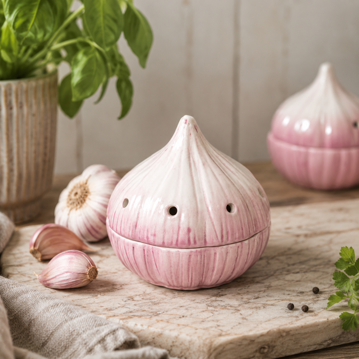 Ceramic Garlic Keeper