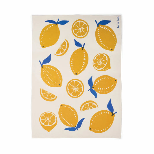 Lemon Tea Towel – 100% Cotton Kitchen Tea Towel