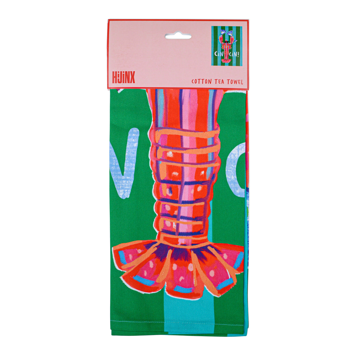 Cin Cin Lobster Cotton Tea Towel