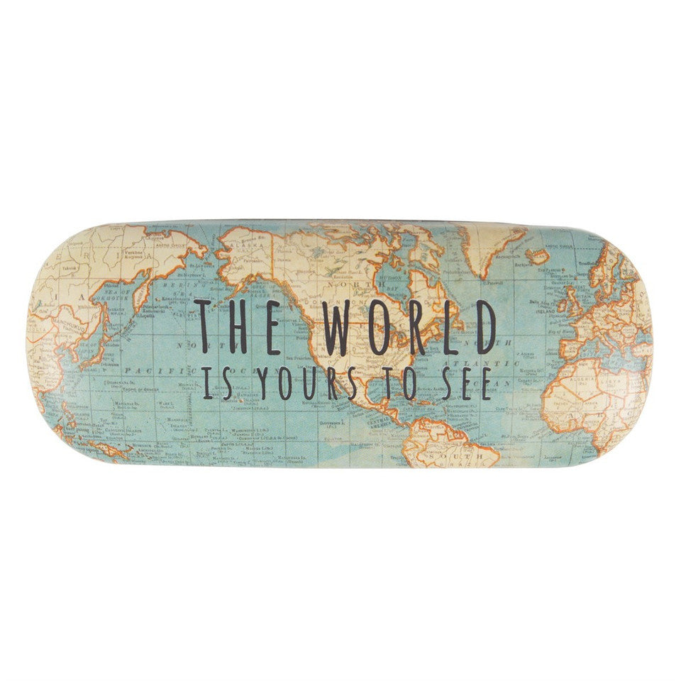 World Map Glasses Case – Travel Inspired Spectacle Case