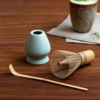Bamboo Matcha Set with Whisk, Stand & Scoop – Traditional Matcha Tea Set