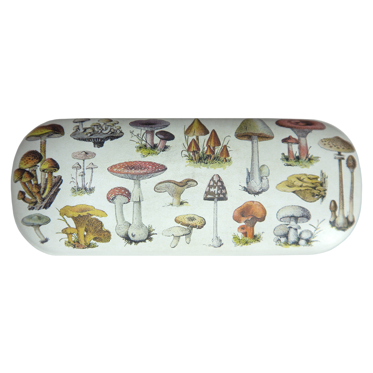 Vintage Mushroom Print Glasses Case