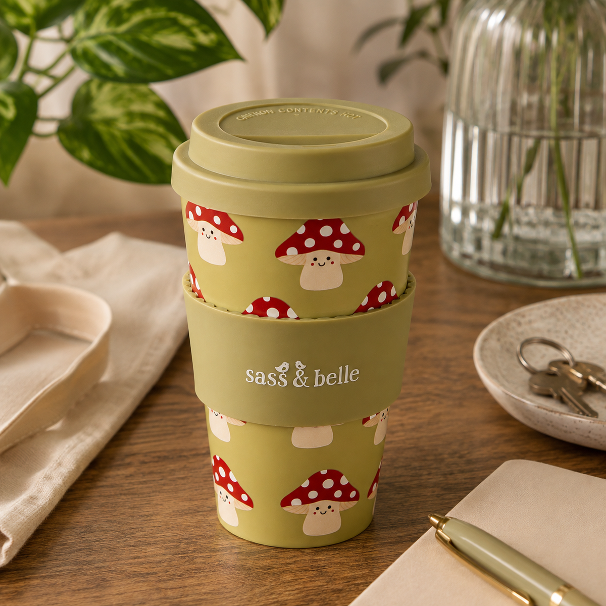 Mushroom Reusable Travel Cup