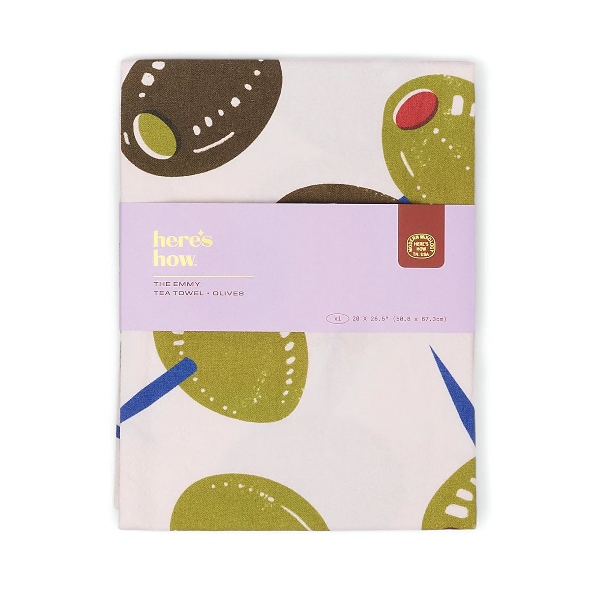Olive Tea Towel – 100% Cotton Kitchen Tea Towel