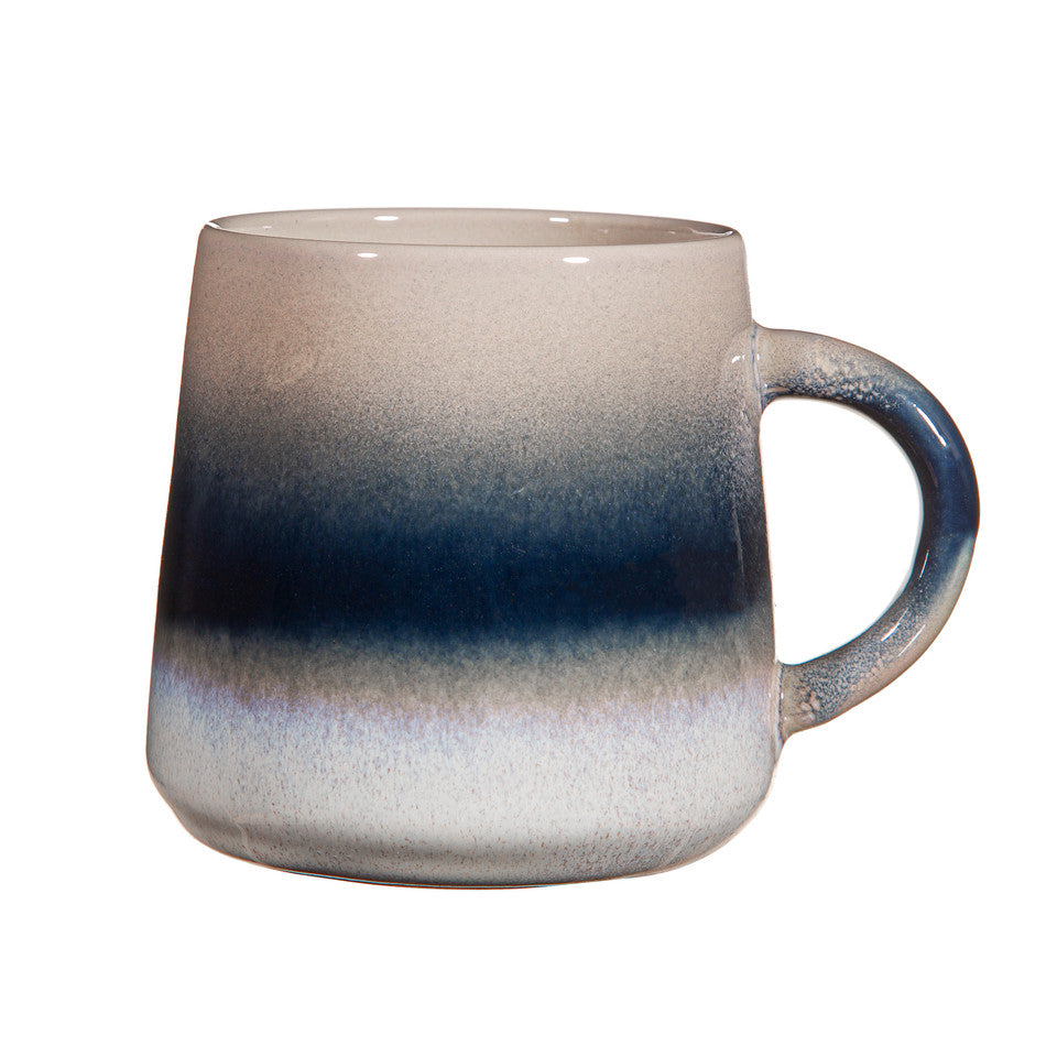 Dusk Mojave Ceramic Mug – Blue Ombre Glazed Coffee Cup