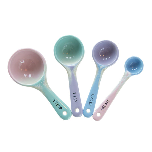 Pastel Ombre Measuring Spoons | Ceramic Measuring Spoon Set