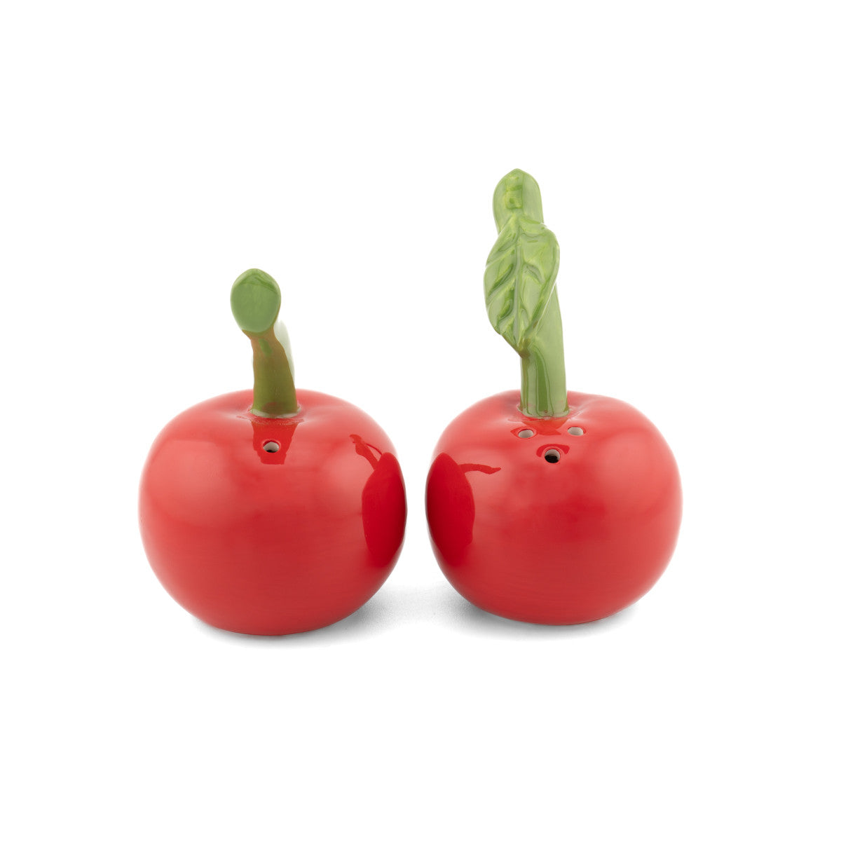 Cherry Salt & Pepper Shakers | Red Ceramic Kitchen Decor