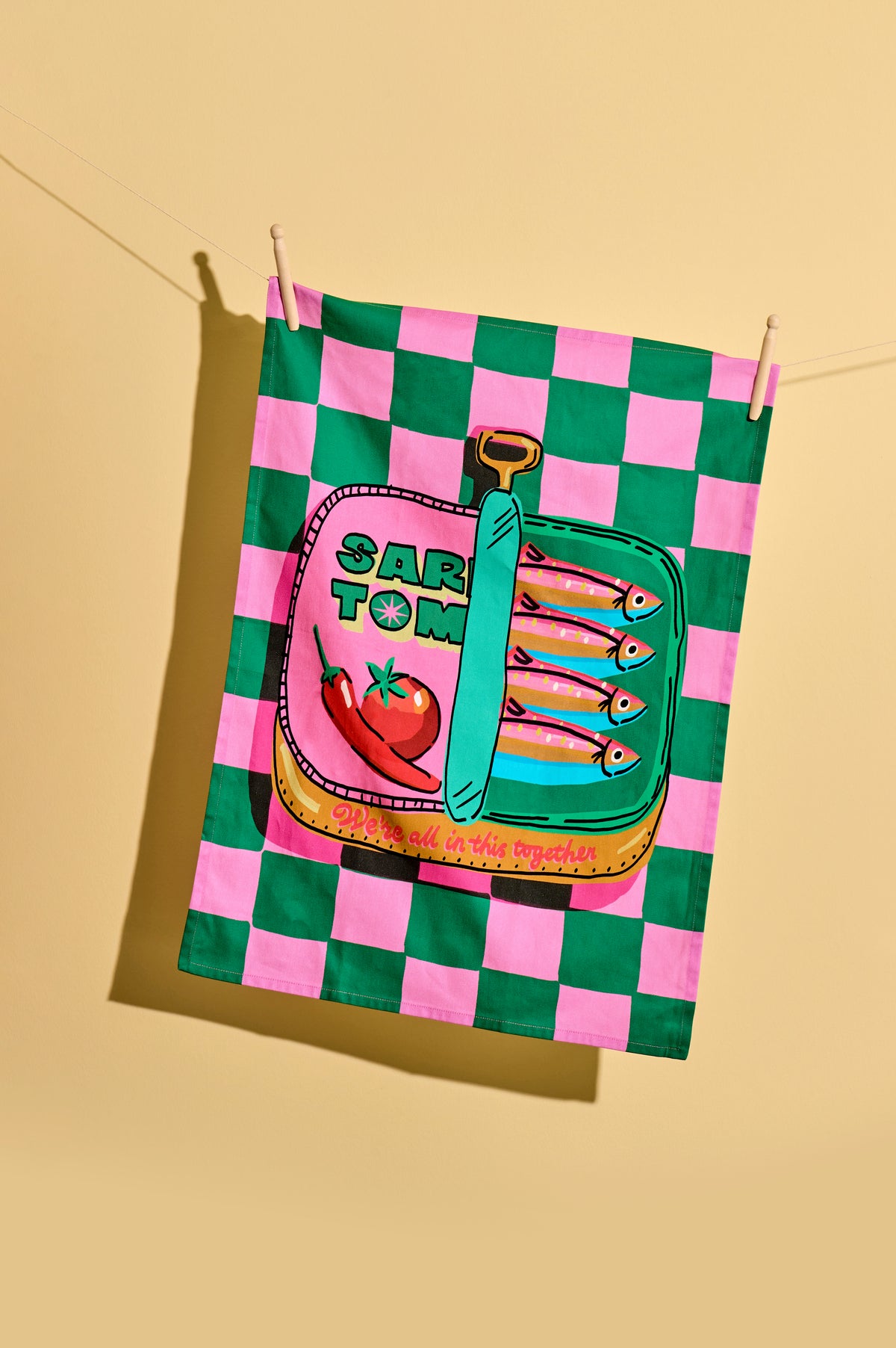 Sardine Cotton Tea Towel