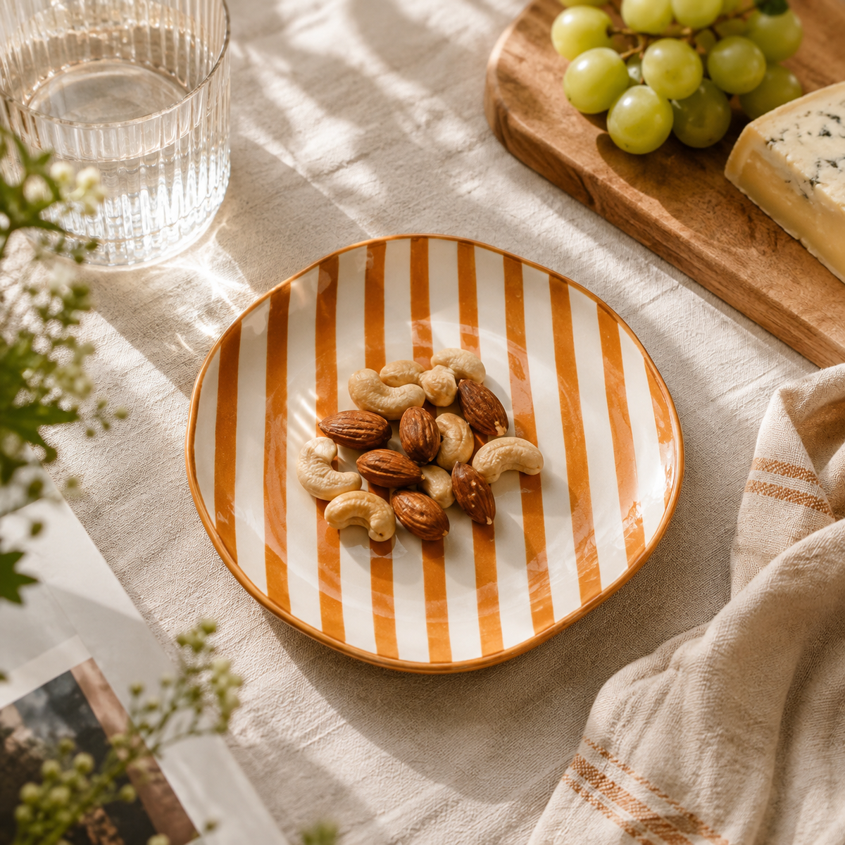 The Marley Appetizer Plates – Set of 4 Colourful Snack & Side Plates