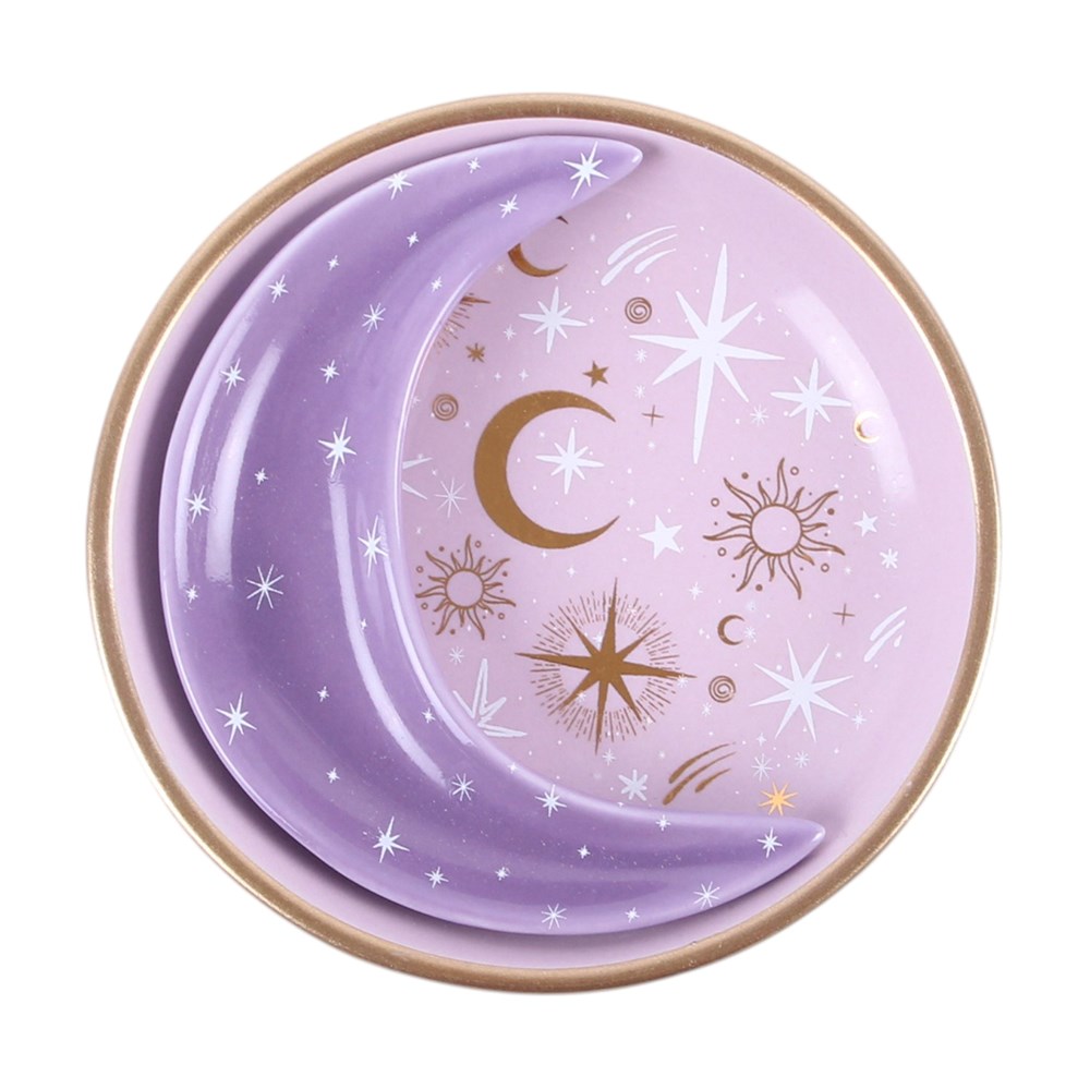 Celestial Stacking Trinket Dish | Moon & Stars Jewellery Dish
