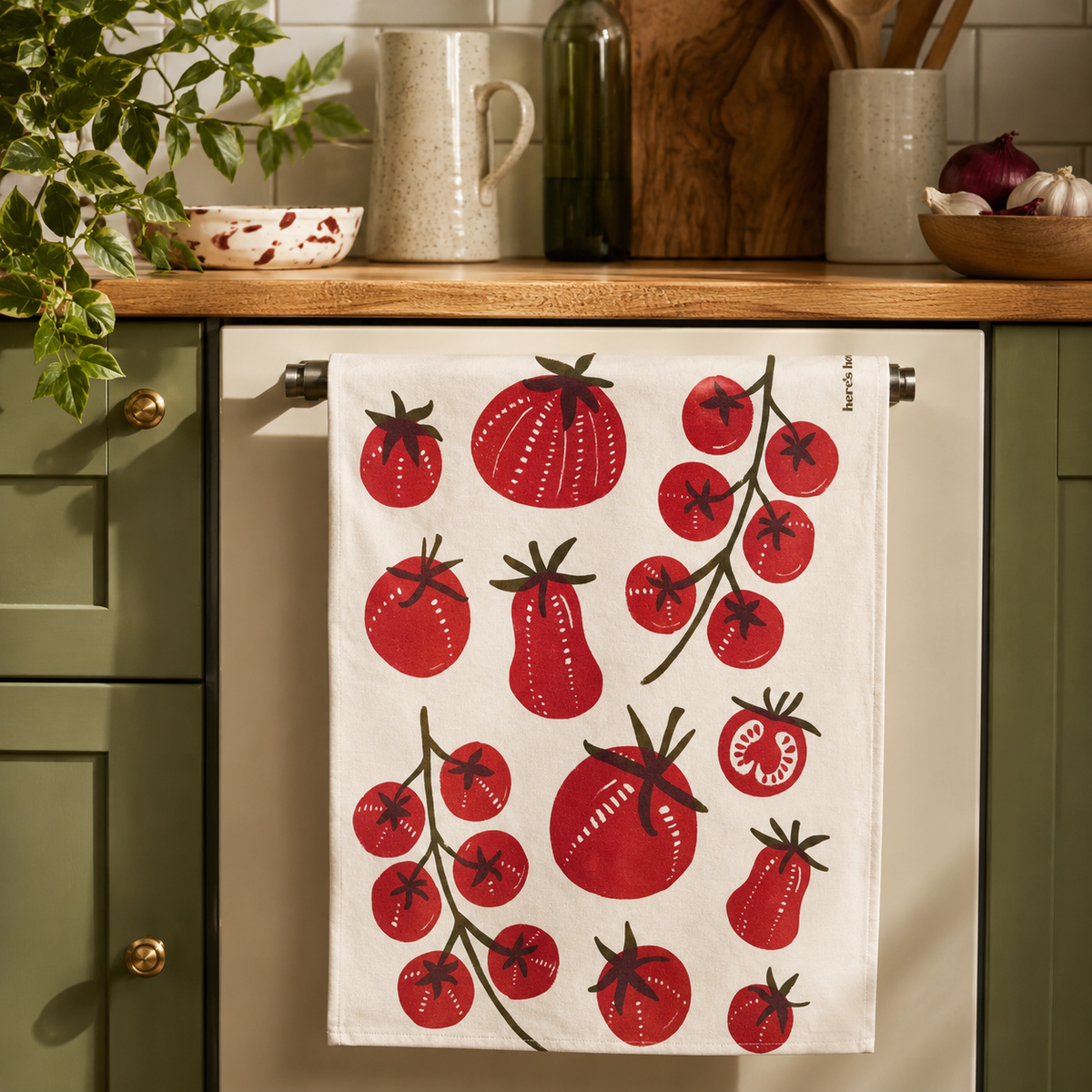 Tomato Tea Towel – 100% Cotton