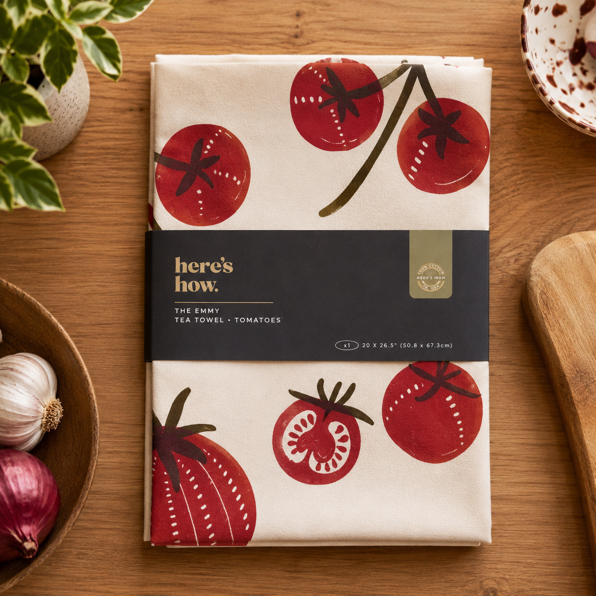 Tomato Tea Towel – 100% Cotton