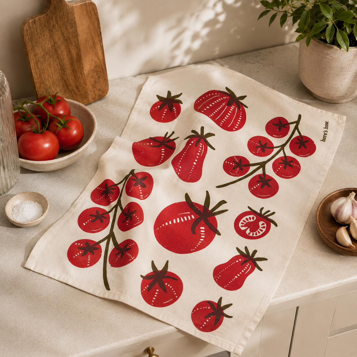 Tomato Tea Towel – 100% Cotton