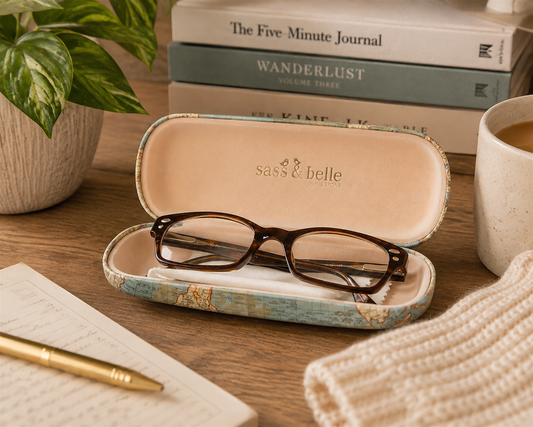 World Map Glasses Case – Travel Inspired Spectacle Case