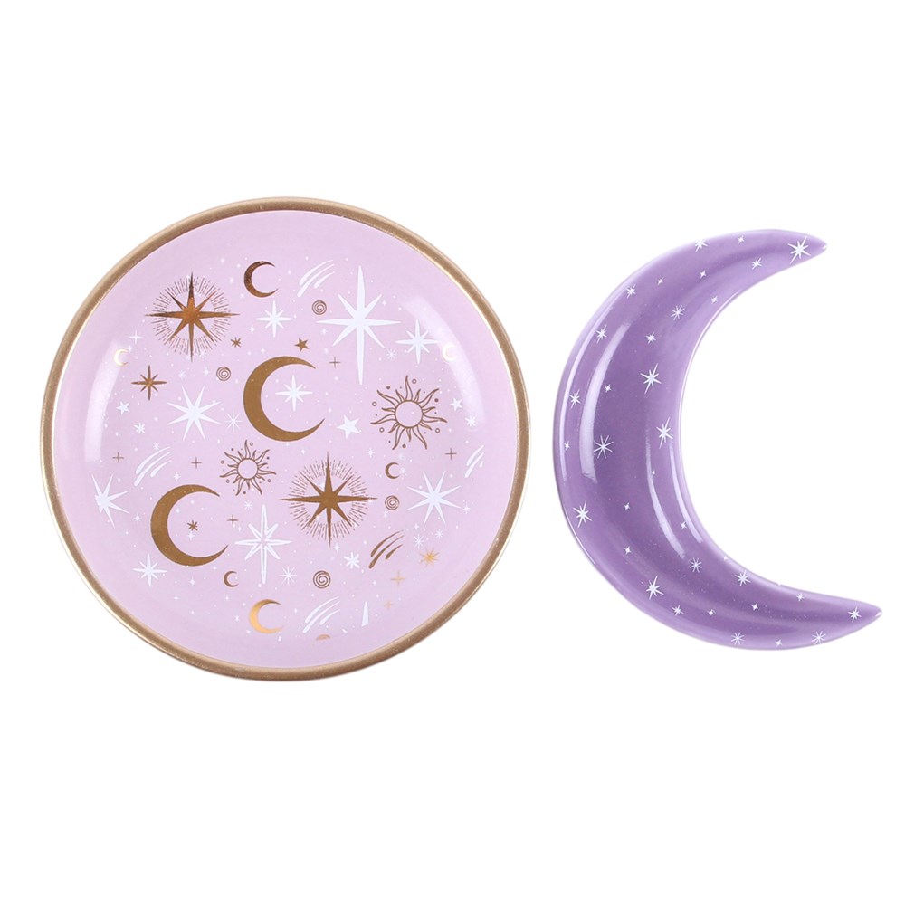Celestial Stacking Trinket Dish | Moon & Stars Jewellery Dish