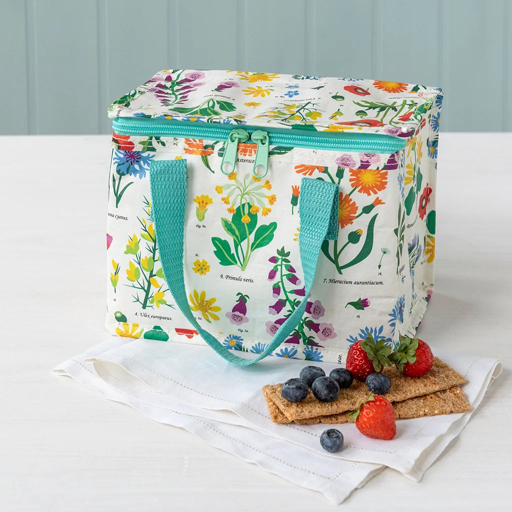 Wild Flower Insulated Lunch Bag – Floral Picnic & Work Lunch Cooler Bag
