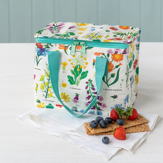 Wild Flower Insulated Lunch Bag – Floral Picnic & Work Lunch Cooler Bag