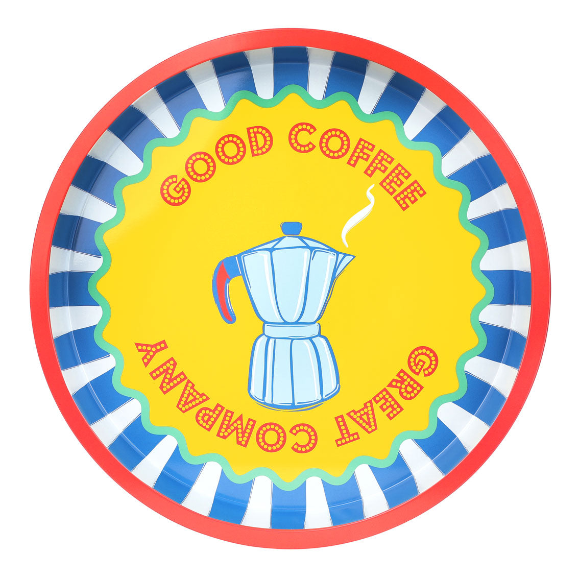 Good Coffee Great Company Decorative Serving Tray – 30cm