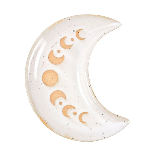 Moon Phase Trinket Dish – Crescent Moon Ceramic Jewellery Tray