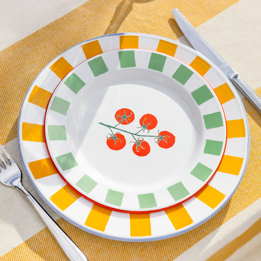 20cm Enamel Tomato Plate